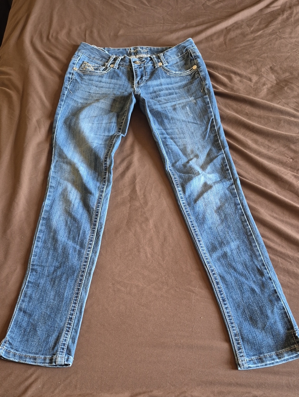 Amethyst Size 3 Regular Skinny Women's Blue Denim Jeans